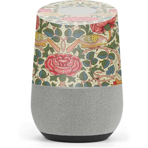 William Morris Rose Google Home Skin